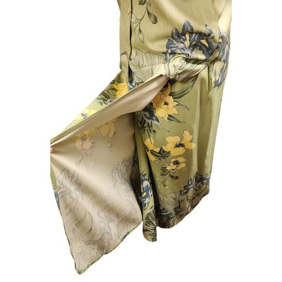 Vintage Tommy Bahama 100% Silk Tropical Top and Wrap Skirt Outfit Set Size M - Picture 4 of 15
